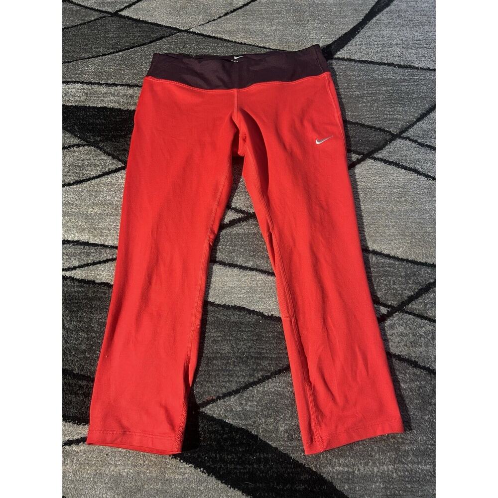 Nike Pro Neon Pink Dri-Fit Compression Capri Pants - Women's Size Medium Running